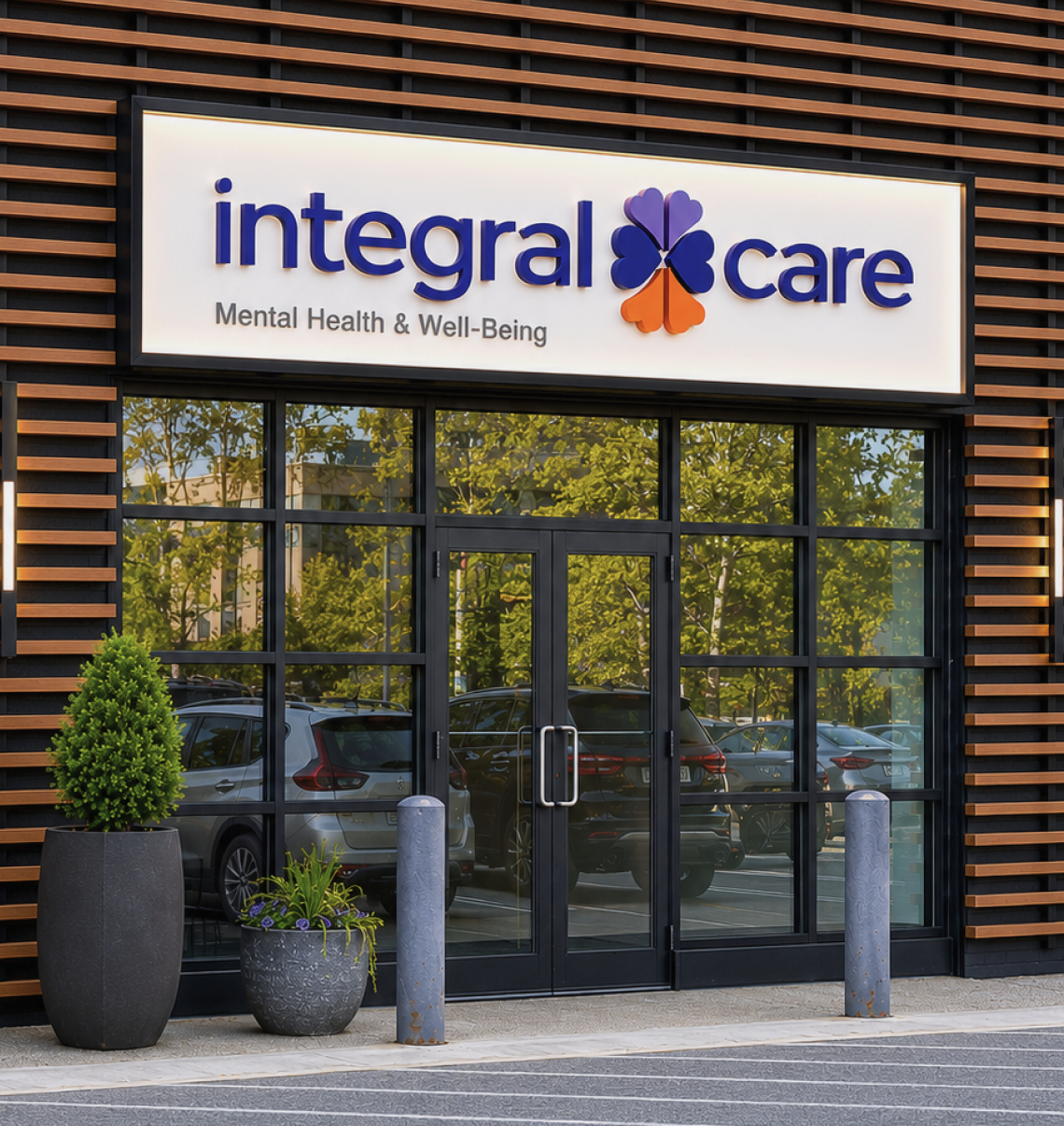 Integral Care storefront with new signage and logo